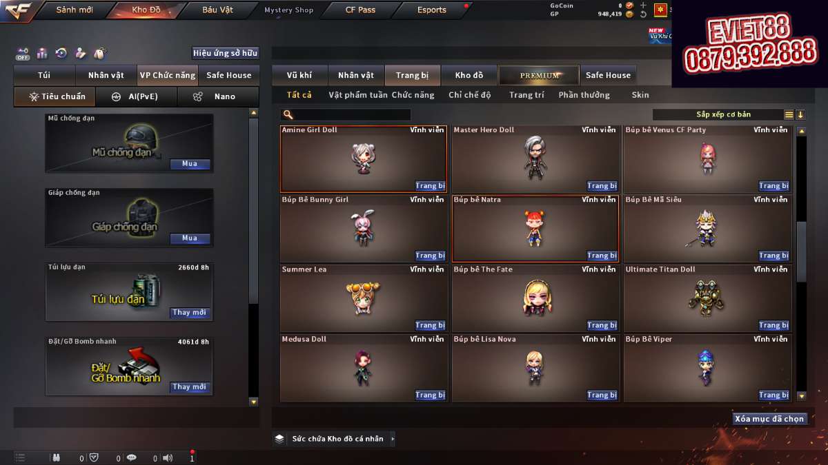 shop acc cf uy tin gia re